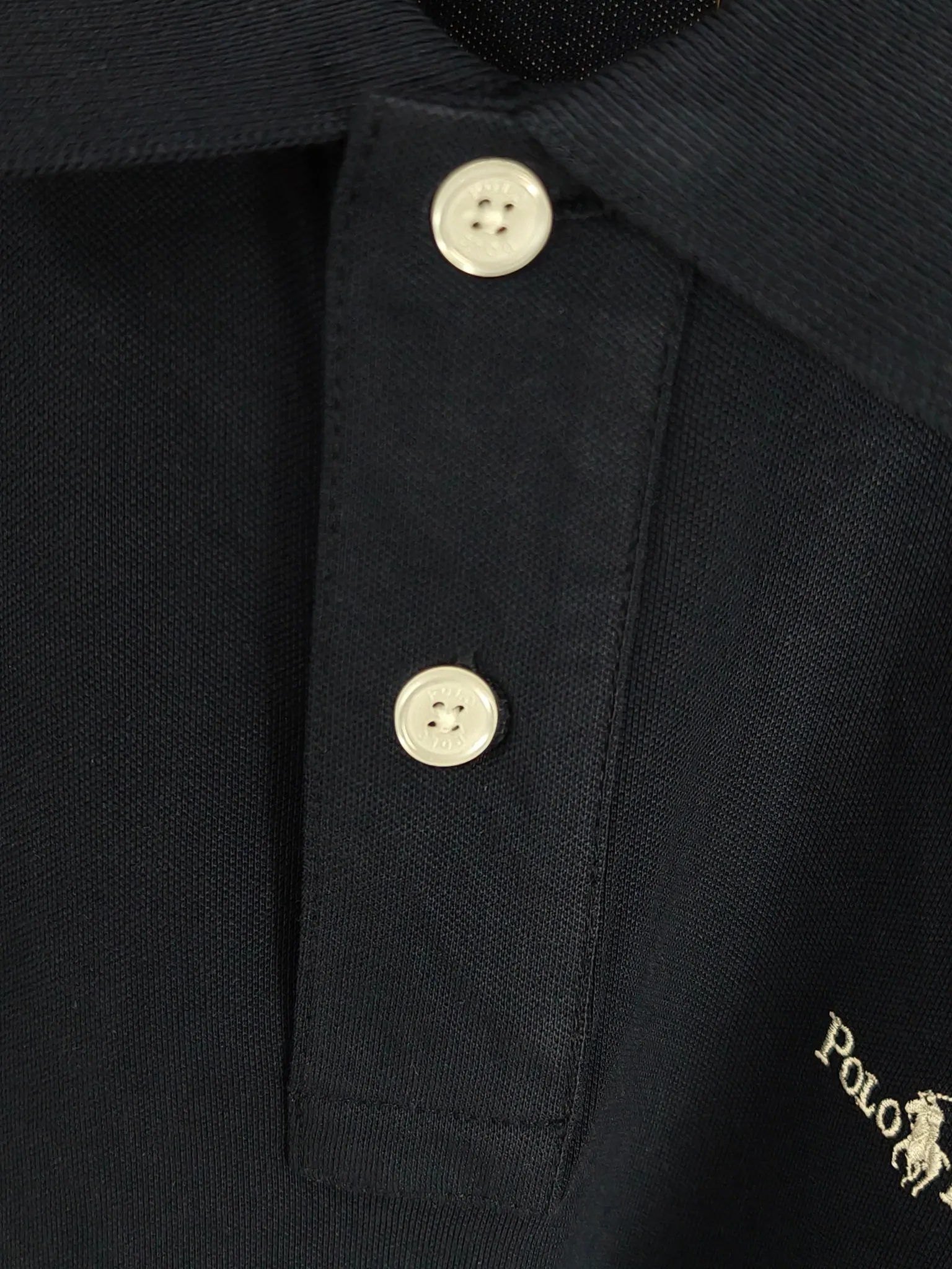 P190 Real shot quality high version of Ralph Lauren RL pony classic embroidered polo shirt short-sleeved high-end quality complete with three labels, comfortable and breathable, classic and simple, exquisite and fashionable, details showing high-end quality Color: black white navy blue Size: M-XXL